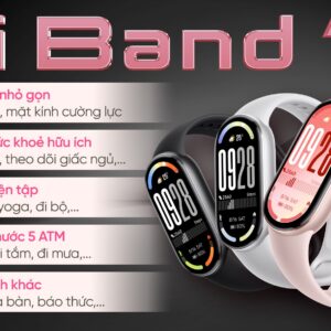 Vòng đeo tay thông minh Mi Band 10 viền nhôm