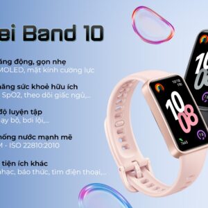 Vòng đeo tay thông minh Huawei Band 10 viền nhựa