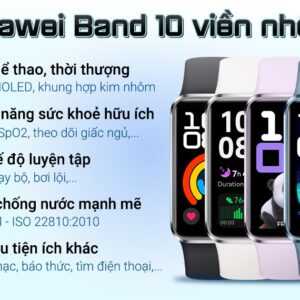 Vòng đeo tay thông minh Huawei Band 10 viền nhôm