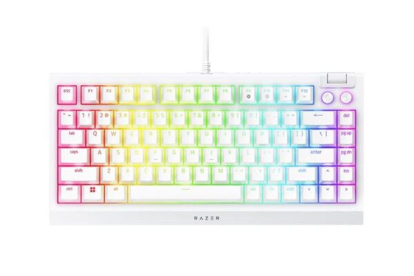 Bàn Phím Cơ Có Dây Gaming Razer BlackWidow V4 75% White Edition